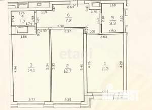 2-к квартира, вторичка, 50м2, 23/25 этаж