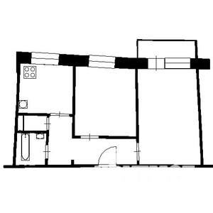 2-к квартира, вторичка, 54м2, 4/10 этаж