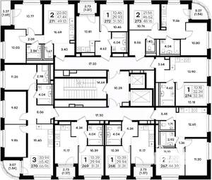 2-к квартира, вторичка, 49м2, 10/11 этаж