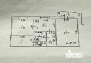 2-к квартира, вторичка, 50м2, 1/10 этаж