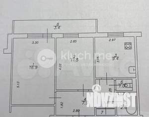 2-к квартира, вторичка, 53м2, 5/9 этаж