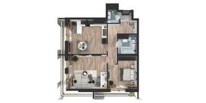 2-к квартира, вторичка, 68м2, 20/24 этаж