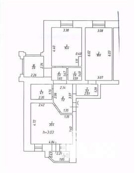 2-к квартира, вторичка, 72м2, 3/5 этаж