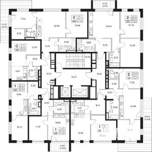 1-к квартира, вторичка, 34м2, 7/8 этаж