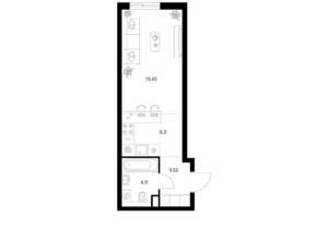 Студия квартира, вторичка, 29м2, 4/24 этаж