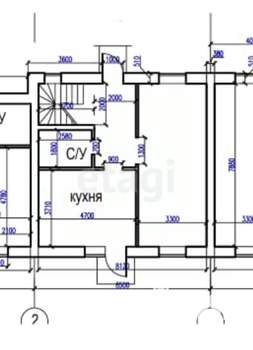 4-к квартира, вторичка, 122м2, 2/2 этаж