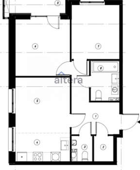 3-к квартира, вторичка, 58м2, 7/19 этаж