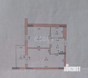 1-к квартира, вторичка, 42м2, 10/18 этаж