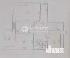 3-к квартира, вторичка, 65м2, 8/9 этаж