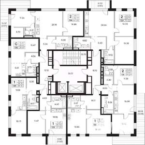 1-к квартира, вторичка, 41м2, 7/8 этаж