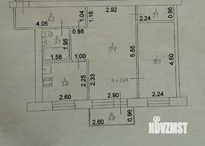 2-к квартира, вторичка, 44м2, 5/5 этаж