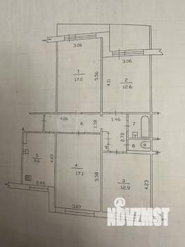 4-к квартира, вторичка, 82м2, 5/10 этаж