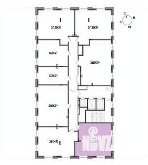2-к квартира, вторичка, 56м2, 15/22 этаж