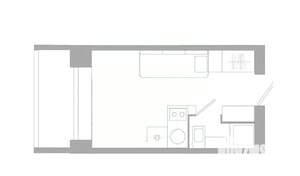 Студия квартира, вторичка, 17м2, 4/5 этаж