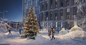 3-к квартира, строящийся дом, 66м2, 18/22 этаж