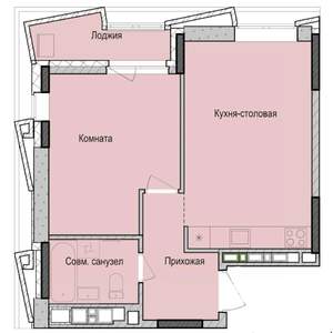 1-к квартира, вторичка, 45м2, 4/23 этаж