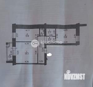 2-к квартира, вторичка, 54м2, 5/6 этаж