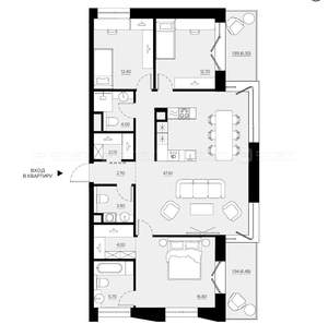 3-к квартира, вторичка, 117м2, 3/5 этаж