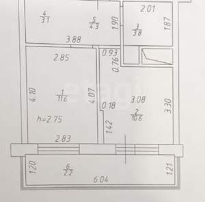 1-к квартира, вторичка, 33м2, 15/20 этаж