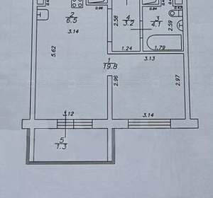 2-к квартира, вторичка, 35м2, 6/10 этаж