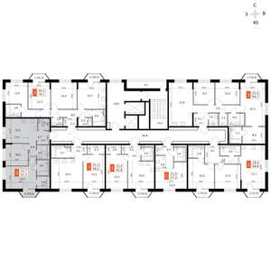 2-к квартира, вторичка, 62м2, 9/14 этаж