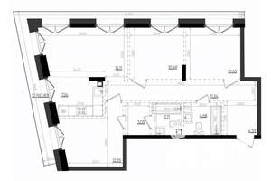 3-к квартира, вторичка, 88м2, 8/19 этаж