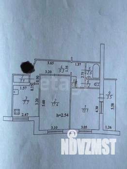 2-к квартира, вторичка, 53м2, 8/9 этаж