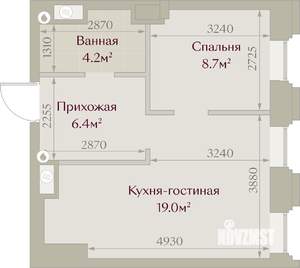 1-к квартира, вторичка, 38м2, 5/8 этаж