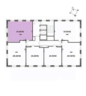 3-к квартира, вторичка, 71м2, 8/14 этаж