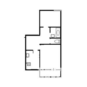 2-к квартира, вторичка, 52м2, 1/19 этаж