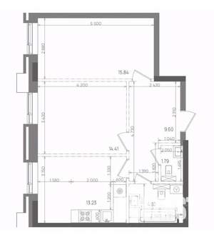 2-к квартира, вторичка, 59м2, 13/14 этаж