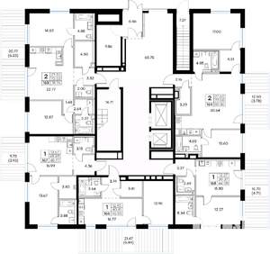 1-к квартира, вторичка, 44м2, 1/8 этаж