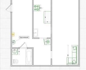 1-к квартира, вторичка, 31м2, 1/3 этаж