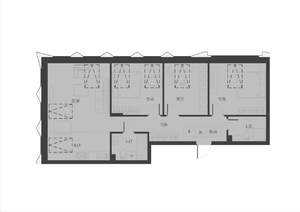 3-к квартира, вторичка, 87м2, 4/4 этаж