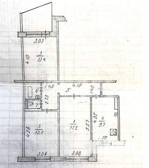 3-к квартира, вторичка, 68м2, 2/9 этаж