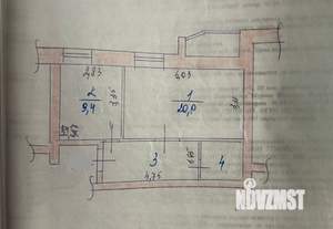 1-к квартира, вторичка, 43м2, 5/5 этаж