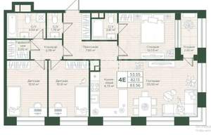4-к квартира, вторичка, 81м2, 17/25 этаж