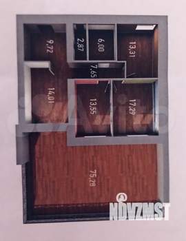 3-к квартира, вторичка, 85м2, 2/10 этаж