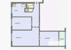 3-к квартира, вторичка, 56м2, 2/9 этаж