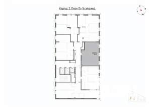 2-к квартира, вторичка, 55м2, 15/22 этаж