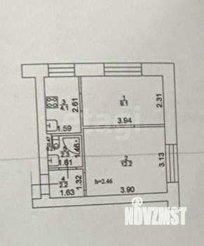 2-к квартира, вторичка, 31м2, 2/3 этаж