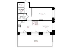 2-к квартира, вторичка, 57м2, 6/25 этаж