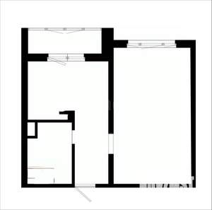 1-к квартира, вторичка, 44м2, 2/9 этаж