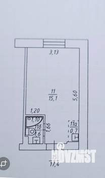 Студия квартира, вторичка, 17м2, 2/5 этаж