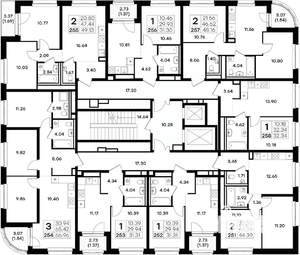 3-к квартира, вторичка, 67м2, 8/11 этаж