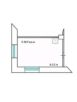 1-к квартира, вторичка, 22м2, 1/2 этаж
