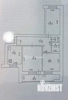 3-к квартира, вторичка, 66м2, 8/9 этаж