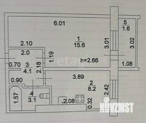1-к квартира, вторичка, 33м2, 12/16 этаж