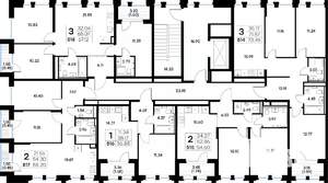 2-к квартира, вторичка, 55м2, 3/20 этаж