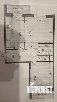 2-к квартира, вторичка, 63м2, 2/24 этаж